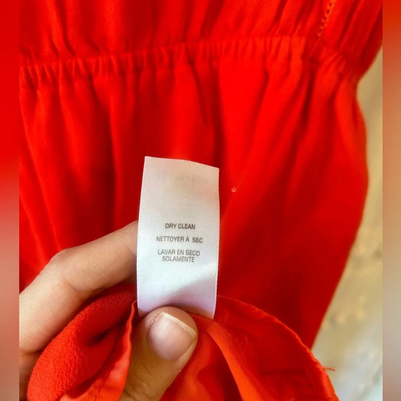 Ella Moss Red Orange Roman Greek Toga summer spring dress size XS - Picture 9 of 9